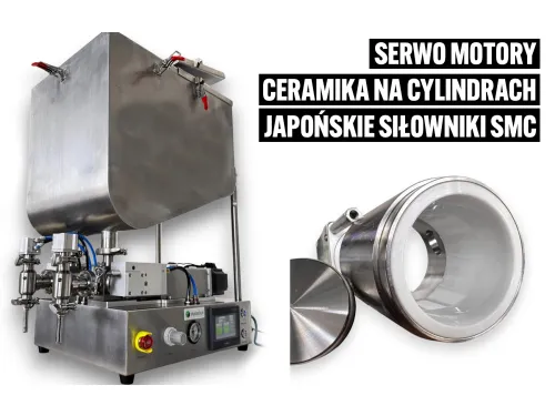 Absolutna NOWOŚĆ w maszynach dozujących! Dozownica z ceramicznymi cylindrami, serwo napędem na japońskich siłownikach SMC Absolutna NOWOŚĆ w maszynach dozujących! Dozownica z ceramicznymi cylindrami, serwo napędem na japońskich siłownikach SMC